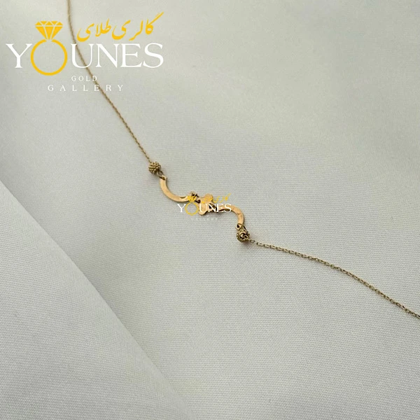 دستبند لیزری ونکلیف گوی تراش دار طلا